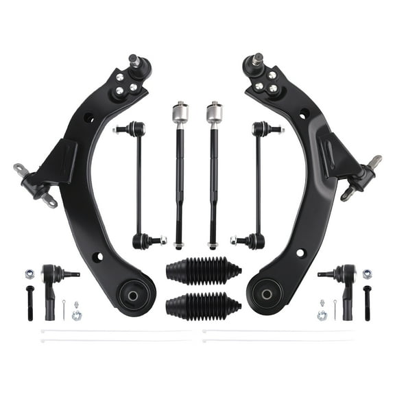 maXpeedingrods 10Pcs Front Lower Control Arm Kit for Chevy Cobalt 2005-2010 HHR 2006-2011, for Pontiac G5 2007-2009 Pursuit 2005-2006, Suspension Kit with Sway Bar Link Outer & Inner Tie Rods Boots
