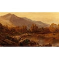 thumbnail image 2 of Alfred de Bréanski 14x10 Gold Ornate Wood Frame and Double Matted Museum Art Print Titled - The Vale of Llangollen (1897), 2 of 4