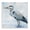 Faded Blue Heron Serenity, variant on Stupell Industries Transitional Serene Blue Heron In Aqua Black Framed Giclee Art, 12 x 12, by Nan