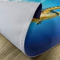 thumbnail image 5 of Ambesonne Turtle Place Mats Set of 4, Blue Waters Swimming, Standard Size, Blue Yellow Dark Brown, 5 of 6