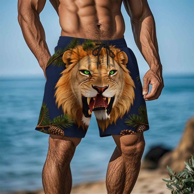Kakii Men's Novelty Beach Shorts Quick Dry Swimwear Sports Running Swim Board Shorts