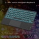 thumbnail image 5 of Funda con teclado para tableta ROOFEI Galaxy Tab A9+ de 11 pulgadas, negra, 5 of 9