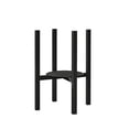 thumbnail image 2 of Greenery Stand Stainless Steel Telescopic Adjustable Height Detachable Pot Rack for Indoor Display, Black, 2 of 6