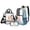 Blue and Orange - Scale, variant on DISNIMO Clear Backpack, Bear Camouflage Printed 17 Inch Kids Clear Backpack Set with Lunch Bag and Pencil Case, Heavy Duty PVC Transparent Bookbag for Elementary Kindergarten Student