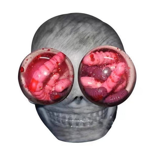 Mom's Best Juguetes para aliviar el estrés con forma de calavera para Halloween