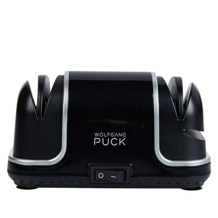 Restored Wolfgang Puck Compact Electric Knife Sharpener 748-400 Black (Refurbished)