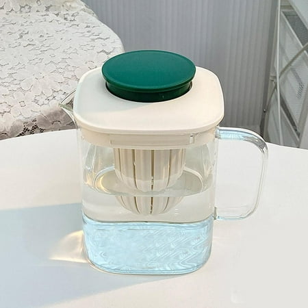 

wnpxqnt 850ml Glass Gongfu Tea Pot Puer Kettle Coffee Teapot Convenient Office Tea Cu κг S0T1