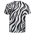 thumbnail image 3 of Men's T-Shirts Printed Crew Neck Short Sleeve Black And White Summer Soft Top Casual Basic Tee Size XL, 3 of 3