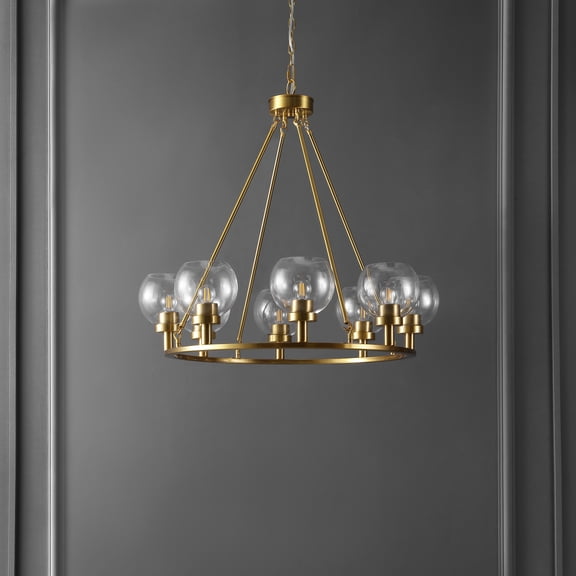 Safavieh Sveda 8-Light 31.5" Modern Iron Chandelier, Gold