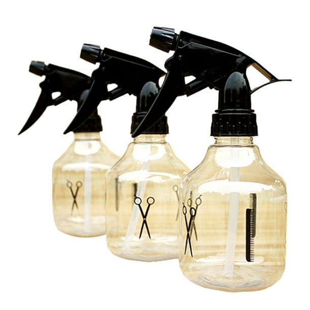 3 pièces vaporisateur 250 ml Portable en plastique clair vaporisateur  bouteille nettoyage en plastique distributeur bouteille Salon barbier  cheveux outils 
