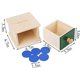 thumbnail image 4 of Caja de monedas infantil Montessori Juguetes Montessori de aprendizaje preescolar para niños pequeños. Afortunado Sencillez, 4 of 4
