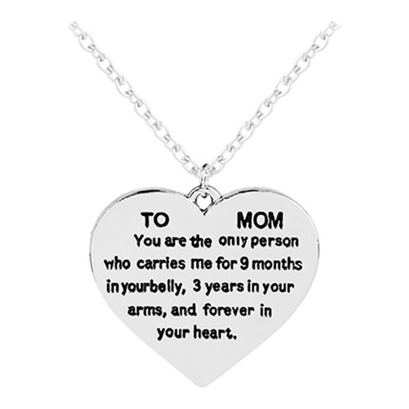 Hearth & Gear Mom Necklace Silver Necklace Birthstone Necklace For Women Birthday For Mom From Daughters Stacked Necklace Necklace Chains Necklaces for Pendants Long Y Necklace Pendant Necklace for