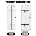 BUBABOX 71'' Garment Bags for Hanging Clothes, Wedding Dresses Garment Bag, Dress Bags for Gowns