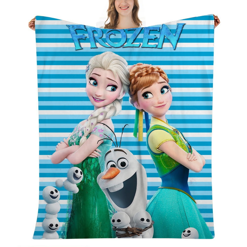 Frozen Anna Throw Blanket for Couch Sofa Fuzzy Soft Cozy Blanket for