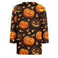 thumbnail image 5 of Garbnen Halloween Women&nbsp;shirts Funny Ghost Spider Web Print 3/4 Length Sleeve Womens T Shirts Crew Neck Holiday Fashion Women's Tunic Tops Orange XXL, 5 of 5