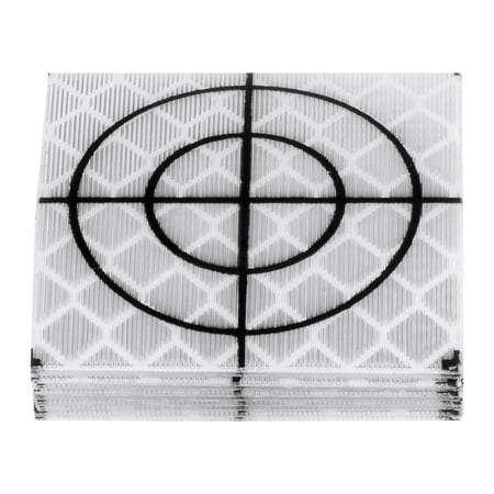 

10 Packs Reflector Target Sheets 30mm Self Adhesive Reflective Tape Survey Target for Total Stations White
