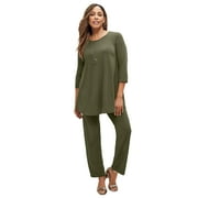 Jessica London Women's Plus Size 2-Piece Stretch Knit Mega Swing Set