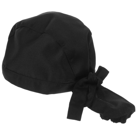 BESTOYARD Comfortable Black Cotton Chef Hat for Cooking and Hospitality Uniforms