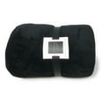 thumbnail image 2 of Victoria's Secret Soft Script Logo Sherpa Blanket Black Pink, 2 of 2