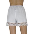 thumbnail image 4 of Underworks Pettipants Cotton Knit Culotte Slip Bloomers Split Skirt 4-inch Inseam 2-PACK, 4 of 5