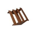 thumbnail image 2 of QualitChoice Wooden Display Riser Shelf Collectibles Display Stand for Dolls Figures Toys 3 Layer 40cm Brown 4 Layer 30cm, 2 of 6