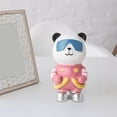 thumbnail image 2 of Figura de astronauta panda, escultura animal para decoración de sala de estar, figura decorativa Rosado, 2 of 7