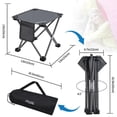 thumbnail image 2 of Taburete de camping Roptat, paquete de 2, plegable, compacto y ligero, 33 cm, 2 of 5