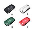 thumbnail image 1 of pitrice Colorful Soft TPU Car Key Case Cover Shell Key Cases Protector Vehicle Replacement Parts Accessories Replacement For Volkswagen White, 1 of 9