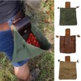 thumbnail image 1 of Travelwant Leather Waxed Canvas Belt Pouch, Multi-Purpose Mushroom Foraging Bag, Waterproof Leather Belt Bag for Hiking,Travel, Camping and Backpacking Gear, 1 of 7