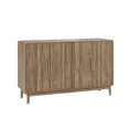 thumbnail image 5 of Tcbosik Storage Cabinet with 4 Doors, 55" Modern Buffet Sideboard, Coffee Bar Cabinet with Adjustable Shelves, Accent Cabinet for Living Room, Dining Room, Hallway, Entryway, Walnut, 5 of 7