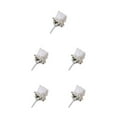 thumbnail image 3 of Destyer 1/2/3/5 Boutonnière de Mariage Sûr et Réutilisable - Apparence Réaliste Large Épingle d'Application Fixation Broches Tissu Fleurs Blanc 5PCS, 3 of 6