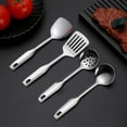 thumbnail image 6 of Wok Tools,Wok Utensils,Mini 304 Stainless Steel Cooking Set,Steak Spatula,Cooking Utensils, Stainless Steel Kitchen Utensils Set, Durable Kitchen Gadgets,Ladle,Meat Frying(B), 6 of 9