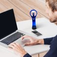 thumbnail image 5 of Mini Handheld Fan Handheld Battery Powered Water Mist Spray Fan Portable Spray Fan For Travel, Camping, Outdoor, Hiking Makeup Home Office Outdoor(Blue), 5 of 8
