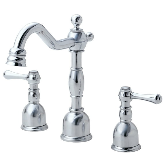 Danze D303257 Opulence Two-Handle Widespread Bathroom Faucet with Metal Touch-Down Drain, Chrome