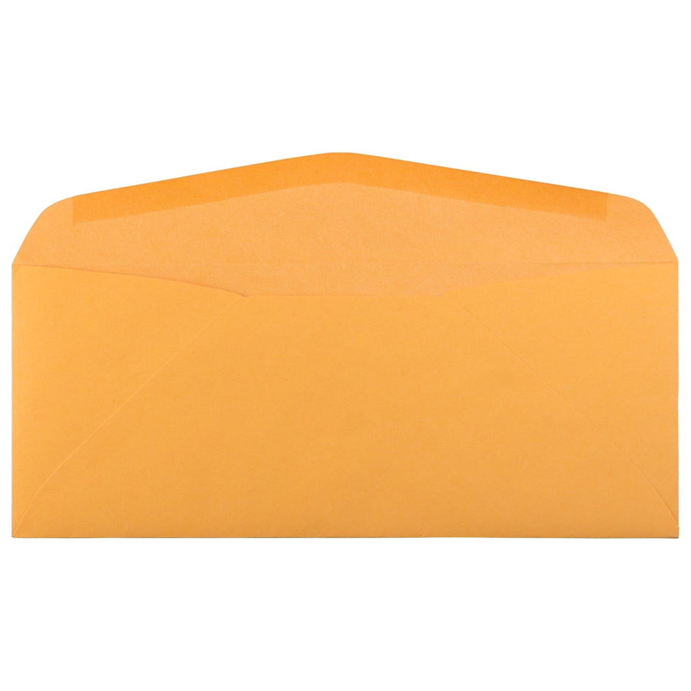 JAM Paper #12 Envelopes, 4 3/4 x 11, Brown Kraft Manila, 100 Per Pack