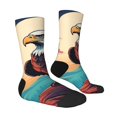 thumbnail image 4 of Yiaed Cartoon Iceberg Bald Eagle Print Great elasticity Crew Socks Sports socks for Men and Women, 4 of 5