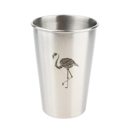 

Heavy Duty Made of Stainless Steel Pint Cup Drinking Mugs with A Capacity of 350ml / 500ml Durable Tumbler Drinking Glass - #1