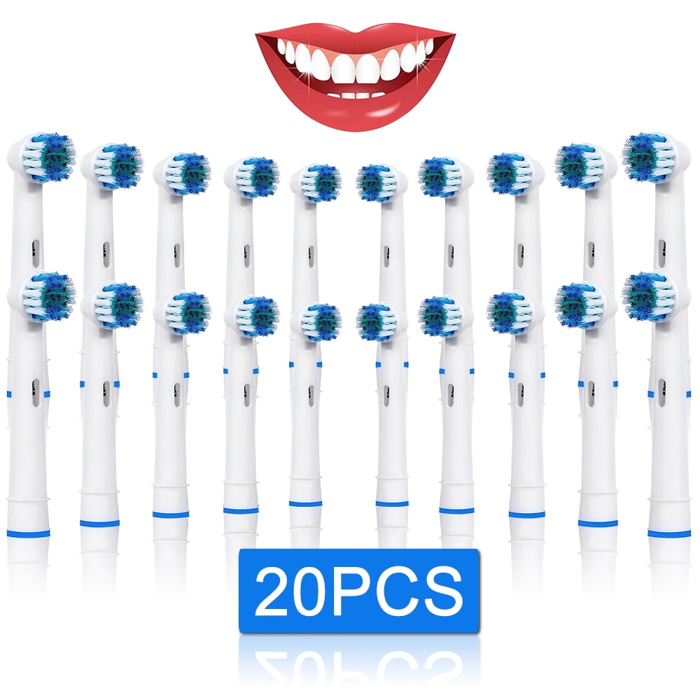 (20 Pcs) Replacement Toothbrush Heads For Braun OralB Precision Clean