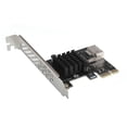 thumbnail image 1 of PCI-E to SATA Extender Splitter PCI-E to SATA Expansion High Speed PCI-Express Expansion Card Desktop Computer Accessory, SA3106J, 10 ports, 1 of 1