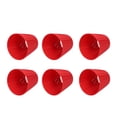 thumbnail image 4 of Maduras de Lámparas, Clip Moderno en Los Tonos de Lámparas de Tambor, 6 pianas Rojo No Deslumbrante Lámpara de Araaña de Cristal para Pequeños A, B, C, F, P Bulbos Luz de la, 4 of 7