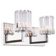thumbnail image 3 of Woodbridge Lighting Candice 2Lt Glass LED Bath Light in Chrome/Swizzle Stick, 3 of 3