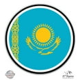 thumbnail image 1 of Kazakhstan Flag - 5" Vinyl Sticker - For Car Laptop I-Pad - Waterproof Decal, 1 of 1
