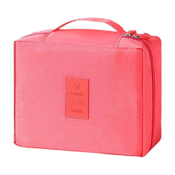 Taotanxi Travel Makeup Bag Cosmetic Bag Makeup Bag Toiletry bag for women and men (Light Red)