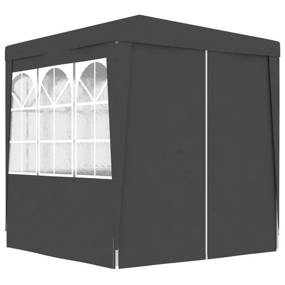 Professional Party Tent with Side Walls 6.6'x6.6' Anthracite 0.3 oz/ft²