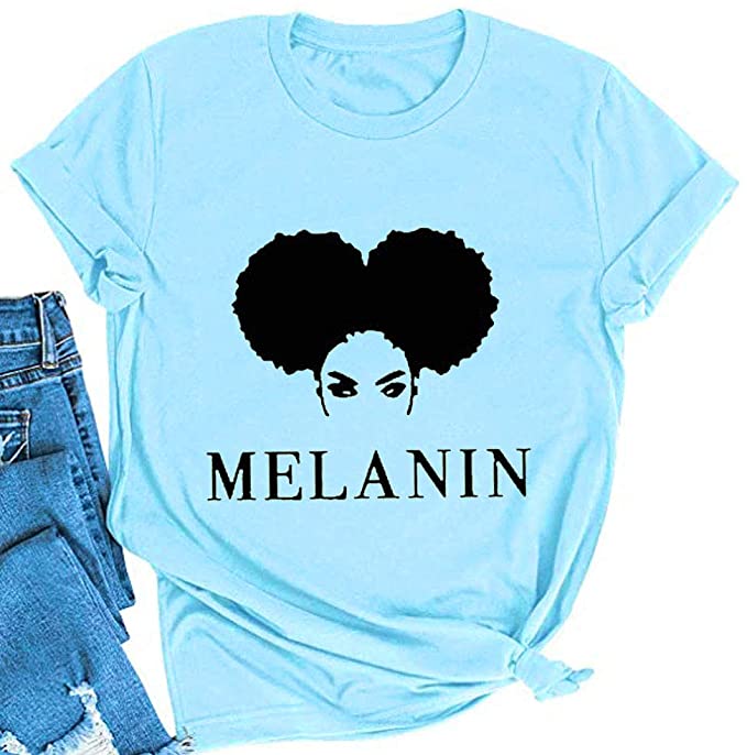 YourTops Women Melanin Graphic T-Shirt 