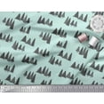thumbnail image 2 of Soimoi Green Rayon Fabric Stencil Christmas Tree Printed Fabric 1 Yard 42 Inch Wide, 2 of 3