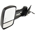 thumbnail image 3 of MIRROR Compatible For 2007 GMC Sierra 3500 Classic 2003-2006 Chevrolet Silverado 2500 HD Left Driver Towing Heated Power Glass In-glass Signal Light Textured Black, 3 of 5
