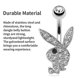 thumbnail image 5 of Stainless Steel Daily Stylish Cute Bunny Lightweight Sexy Gift Belly Button Ring Xxf, 5 of 5