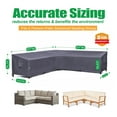 thumbnail image 2 of F&J Outdoors Premium Luxury Waterproof Outdoor Patio V-Shaped Cover - (97"+97")W x 33.5"D x 31"H, 2 of 8