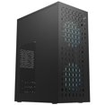 thumbnail image 1 of matx case,itx case,High Airflow Micro ATX PC Case, Support MATX, Mini-ITX, Micro ATX case Slim with USB3.0x1 I/O Port, Black Without Fans, 1 of 7